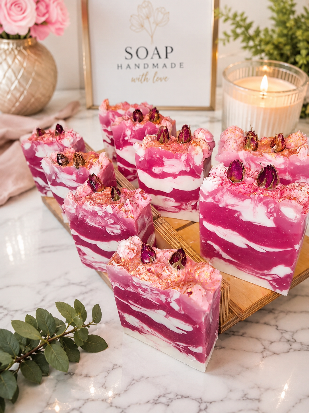 Rose short cake