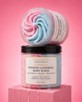 Whipped lather body scrub