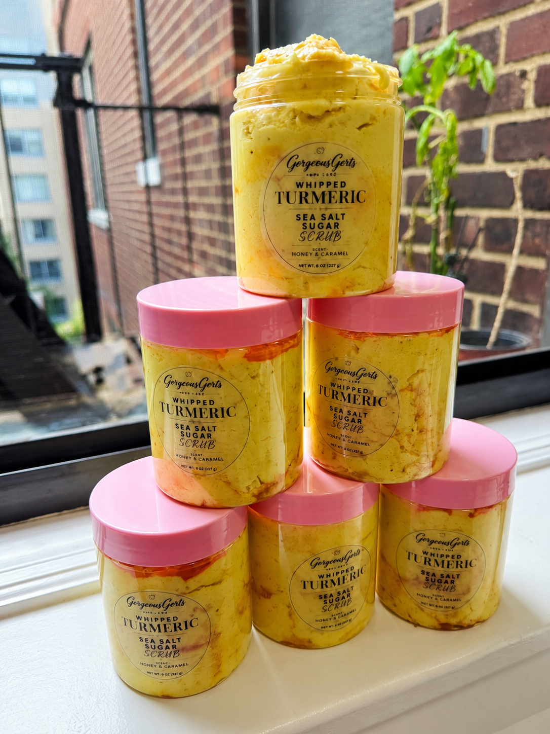 Tumeric/ sea salt / sugar scrub